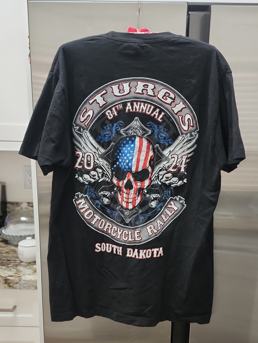 🥳Black Sturgis Motorcycle Rally Graphic Tee - Men's Size L